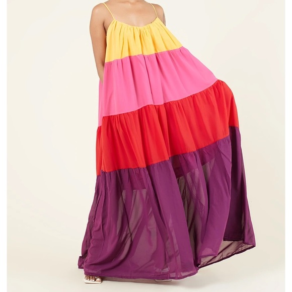 Dresses & Skirts - Colorful maxi US SZ 12/14 (UK 16 on tag)